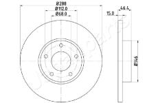 Brzdový kotúč JAPANPARTS DI-0923