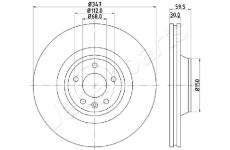 Brzdový kotúč JAPANPARTS DI-0925