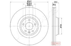 Brzdový kotúč JAPANPARTS DI-0925C