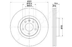 Brzdový kotúč JAPANPARTS DI-0926