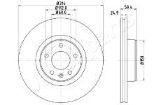 Brzdový kotúč JAPANPARTS DI-0927