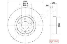 Brzdový kotúč JAPANPARTS DI-0927C