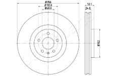 Brzdový kotúč JAPANPARTS DI-0929