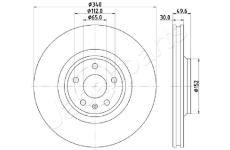 Brzdový kotúč JAPANPARTS DI-0932