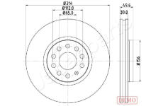 Brzdový kotúč JAPANPARTS DI-0933C