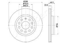 Brzdový kotúč JAPANPARTS DI-0934