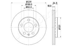 Brzdový kotúč JAPANPARTS DI-0945