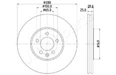 Brzdový kotúč JAPANPARTS DI-0950