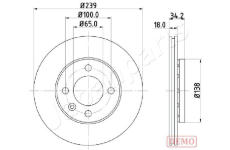 Brzdový kotúč JAPANPARTS DI-0952C