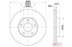 Brzdový kotúč JAPANPARTS DI-0955C