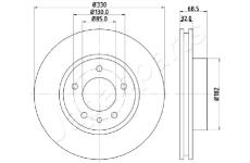 Brzdový kotúč JAPANPARTS DI-0957