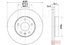 Brzdový kotúč JAPANPARTS DI-0958C