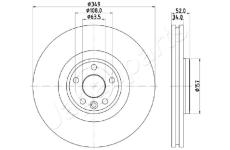 Brzdový kotúč JAPANPARTS DI-L17