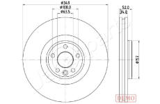 Brzdový kotúč JAPANPARTS DI-L17C