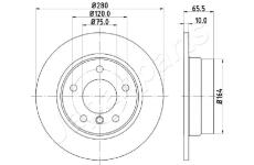 Brzdový kotúč JAPANPARTS DP-0100