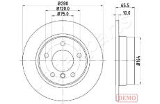 Brzdový kotúč JAPANPARTS DP-0100C