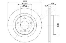 Brzdový kotúč JAPANPARTS DP-0101