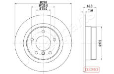 Brzdový kotúč JAPANPARTS DP-0103C