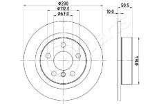 Brzdový kotúč JAPANPARTS DP-0105