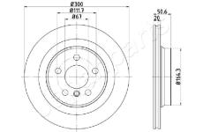 Brzdový kotúč JAPANPARTS DP-0106