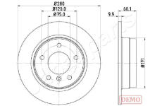 Brzdový kotúč JAPANPARTS DP-0107C