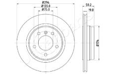 Brzdový kotúč JAPANPARTS DP-0109