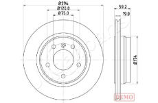 Brzdový kotúč JAPANPARTS DP-0109C