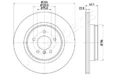 Brzdový kotúč JAPANPARTS DP-0112