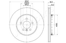 Brzdový kotúč JAPANPARTS DP-0113