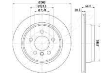 Brzdový kotúč JAPANPARTS DP-0116