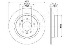 Brzdový kotúč JAPANPARTS DP-0117