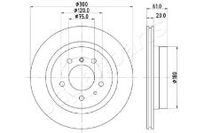 Brzdový kotúč JAPANPARTS DP-0118