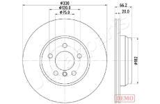 Brzdový kotúč JAPANPARTS DP-0118C