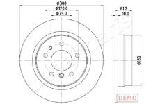 Brzdový kotúč JAPANPARTS DP-0119C