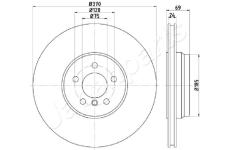 Brzdový kotúč JAPANPARTS DP-0125