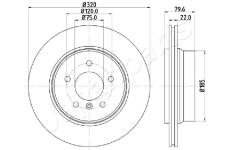 Brzdový kotúč JAPANPARTS DP-0126