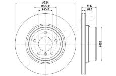 Brzdový kotúč JAPANPARTS DP-0128