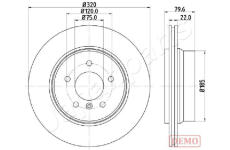 Brzdový kotúč JAPANPARTS DP-0128C