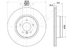 Brzdový kotúč JAPANPARTS DP-0130