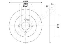 Brzdový kotúč JAPANPARTS DP-0132