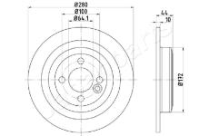 Brzdový kotúč JAPANPARTS DP-0133