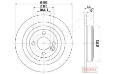 Brzdový kotúč JAPANPARTS DP-0135C