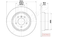 Brzdový kotúč JAPANPARTS DP-0138C