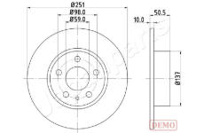 Brzdový kotúč JAPANPARTS DP-0202C