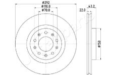 Brzdový kotúč JAPANPARTS DP-0205