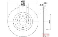 Brzdový kotúč JAPANPARTS DP-0205C