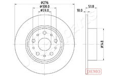 Brzdový kotúč JAPANPARTS DP-0207C