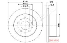 Brzdový kotúč JAPANPARTS DP-0216C