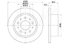 Brzdový kotúč JAPANPARTS DP-0217