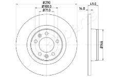 Brzdový kotúč JAPANPARTS DP-0219